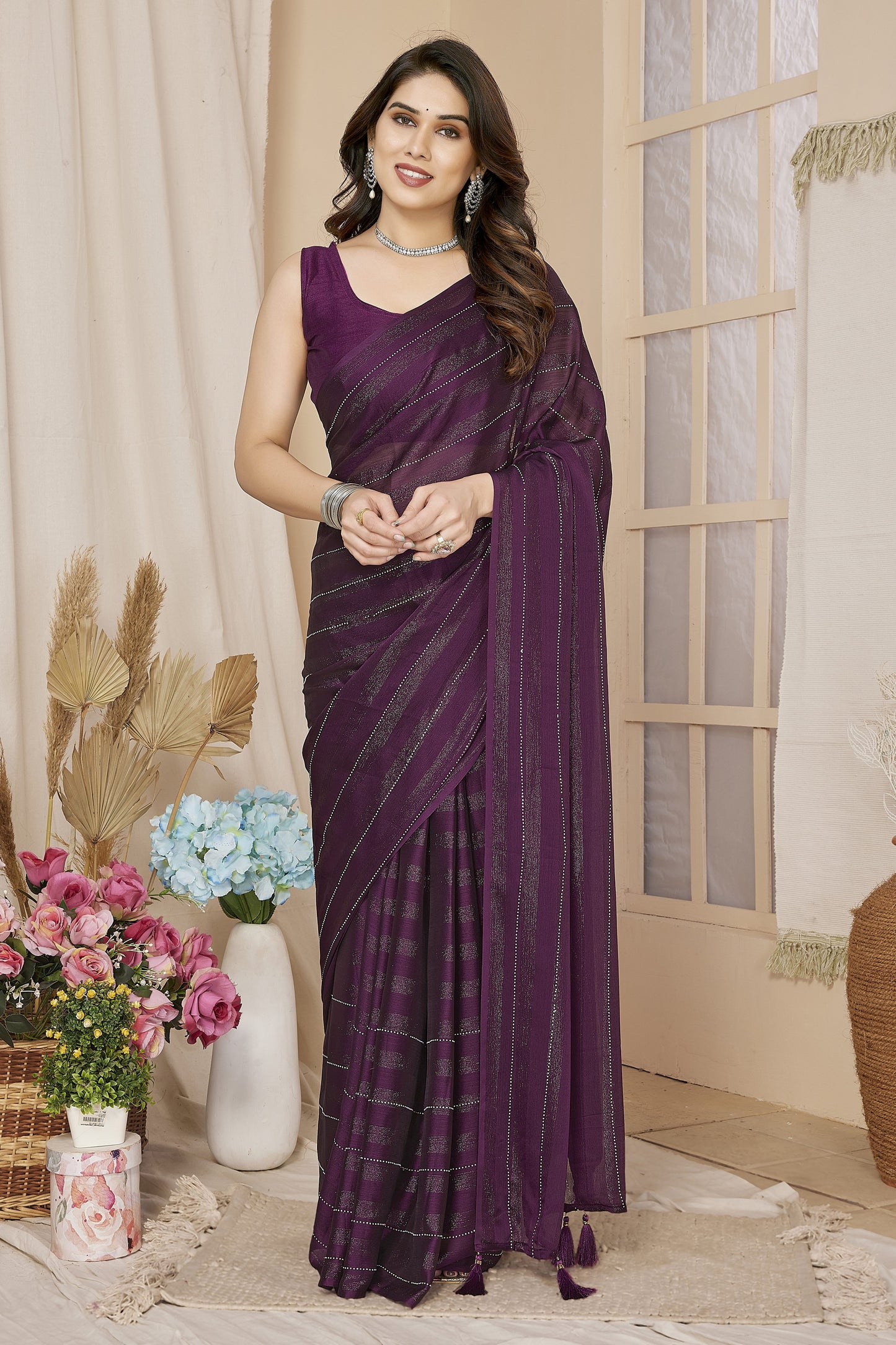 Ready-to-Wear Bollywood Style Saree – Effortless Glam in Minutes