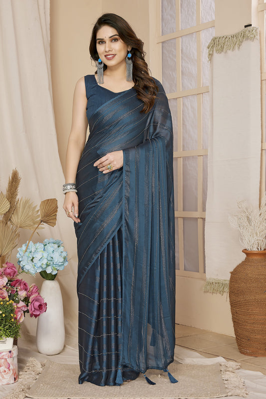 Ready-to-Wear Bollywood Style Saree – Effortless Glam in Minutes