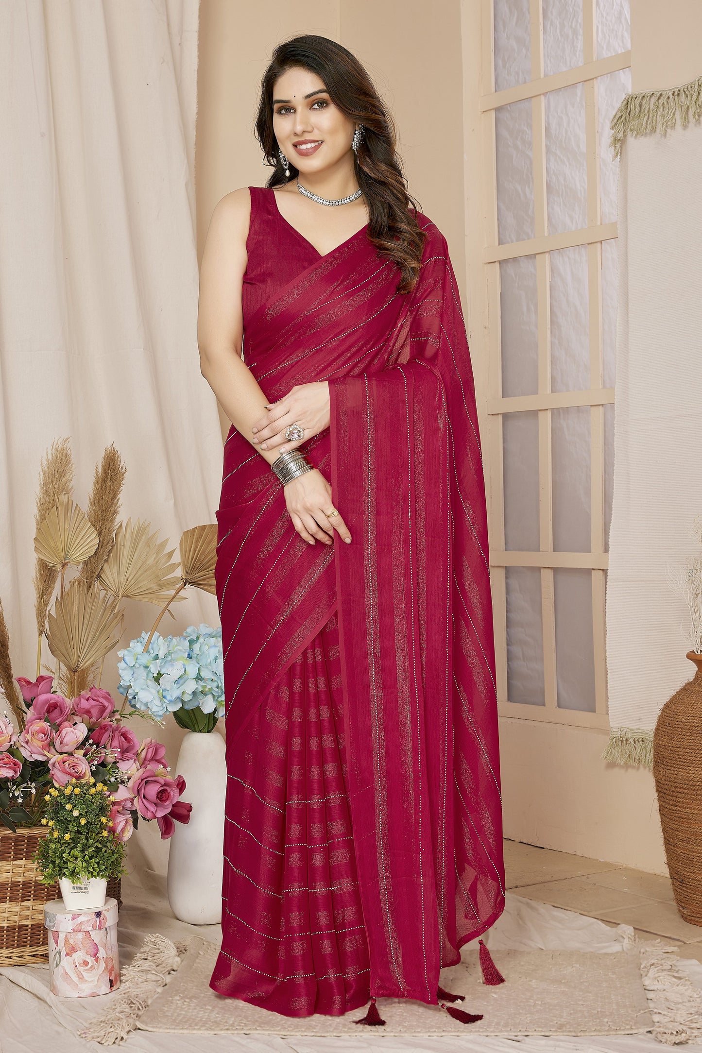 Ready-to-Wear Bollywood Style Saree – Effortless Glam in Minutes