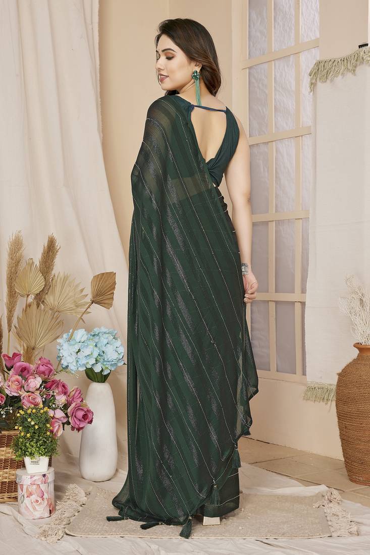 Ready-to-Wear Bollywood Style Saree – Effortless Glam in Minutes